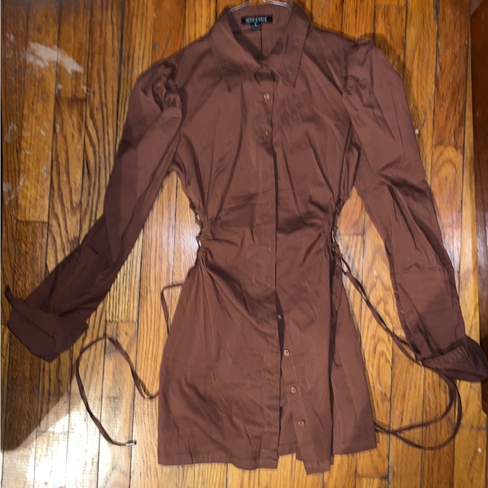 A shirt dress